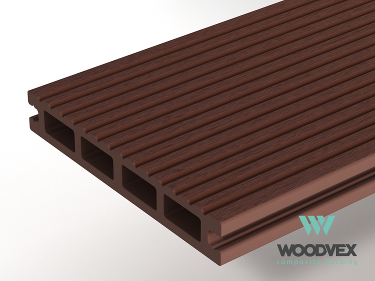 Террасная доска из ДПК Woodvex Select Тёмно-коричневый