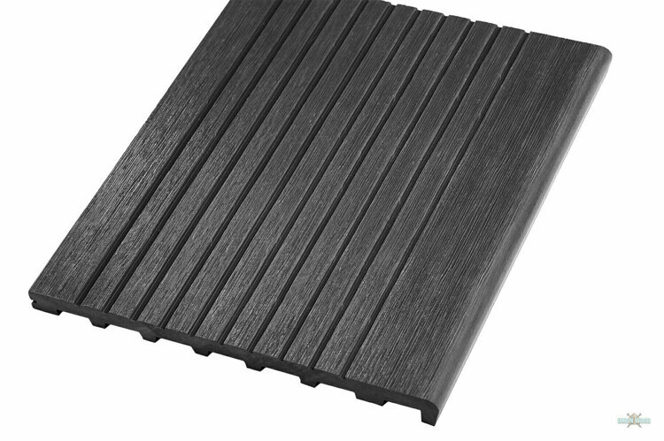 Ступень из ДПК полнотелая Rusdecking Unodeck Scala Графит