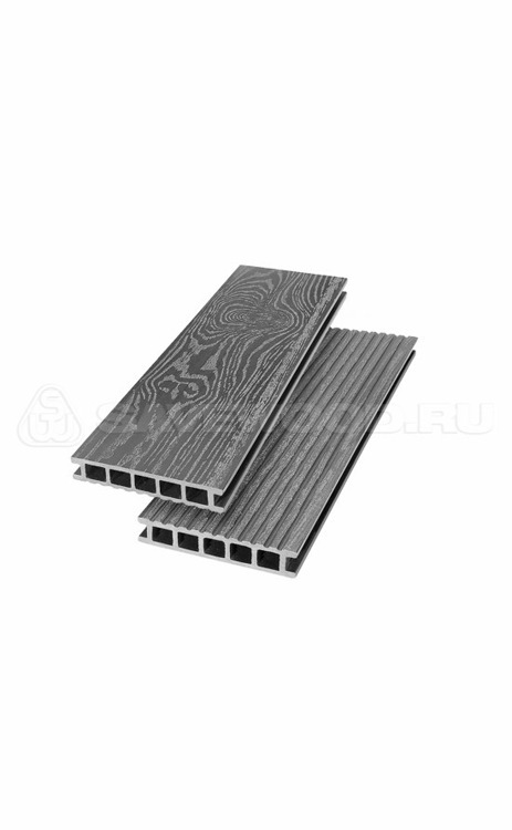 Террасная доска из ДПК Savewood Ornus (T) Серый