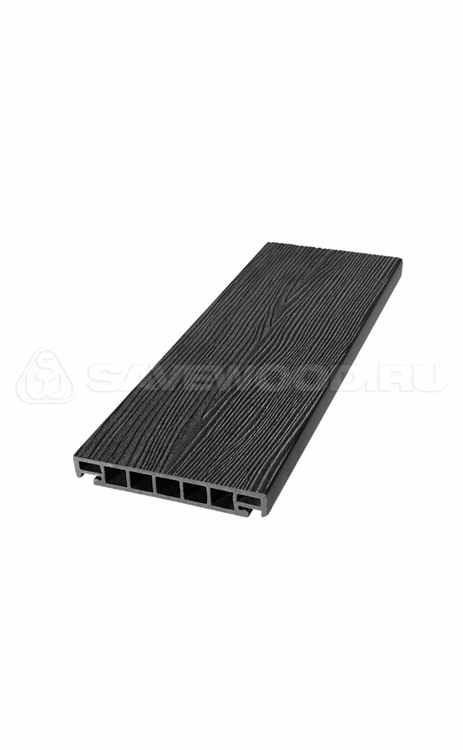 Террасная доска из ДПК Savewood Salix (S) (R) Чёрный